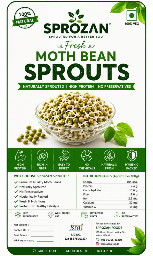 Fresh Moth Bean Sprouts